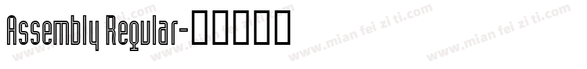 Assembly Regular字体转换